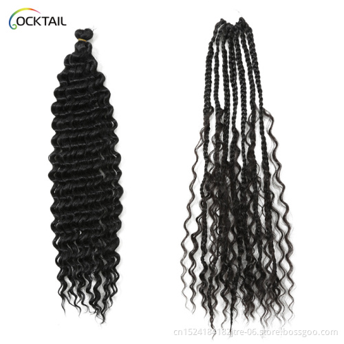 High temperature fiber loose deep crochet curls extention for braiding, premium loose deep braiding hair in stock